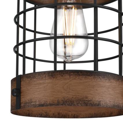 Westinghouse 61179 - Hanglamp aan een koord LANGSTON 1xE27/60W/230V barnwood