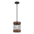 Westinghouse 61179 - Hanglamp aan kabel LANGSTON 1xE27/60W/230V Ø 19 cm barnwood