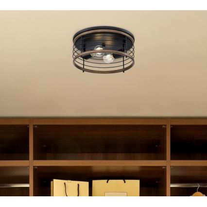 Westinghouse 61250 - Plafondlamp ACKTON 2xE27/60W/230V barnwood