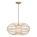 Westinghouse 61255 - Hanglamp met kabel TULCEA 1xE27/60W/230V Ø 50 cm bamboe