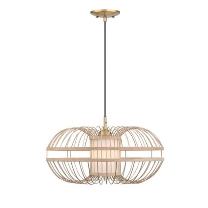Westinghouse 61255 - Hanglamp met kabel TULCEA 1xE27/60W/230V Ø 50 cm bamboe