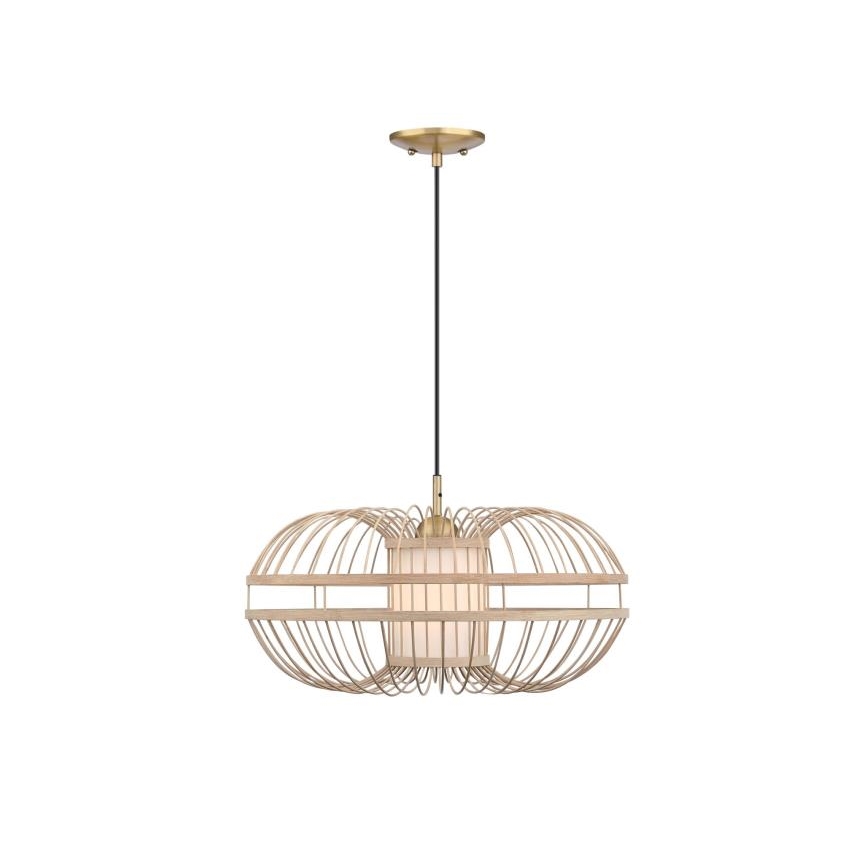 Westinghouse 61255 - Hanglamp met kabel TULCEA 1xE27/60W/230V Ø 50 cm bamboe