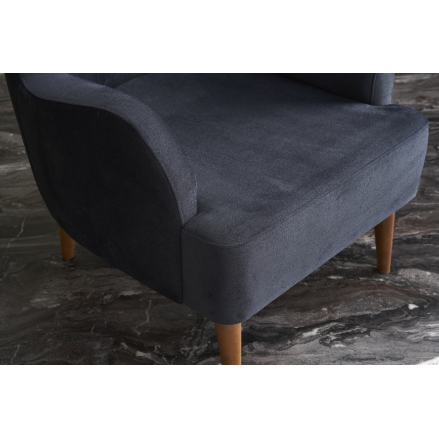 Wingback-fauteuil NEKO antraciet