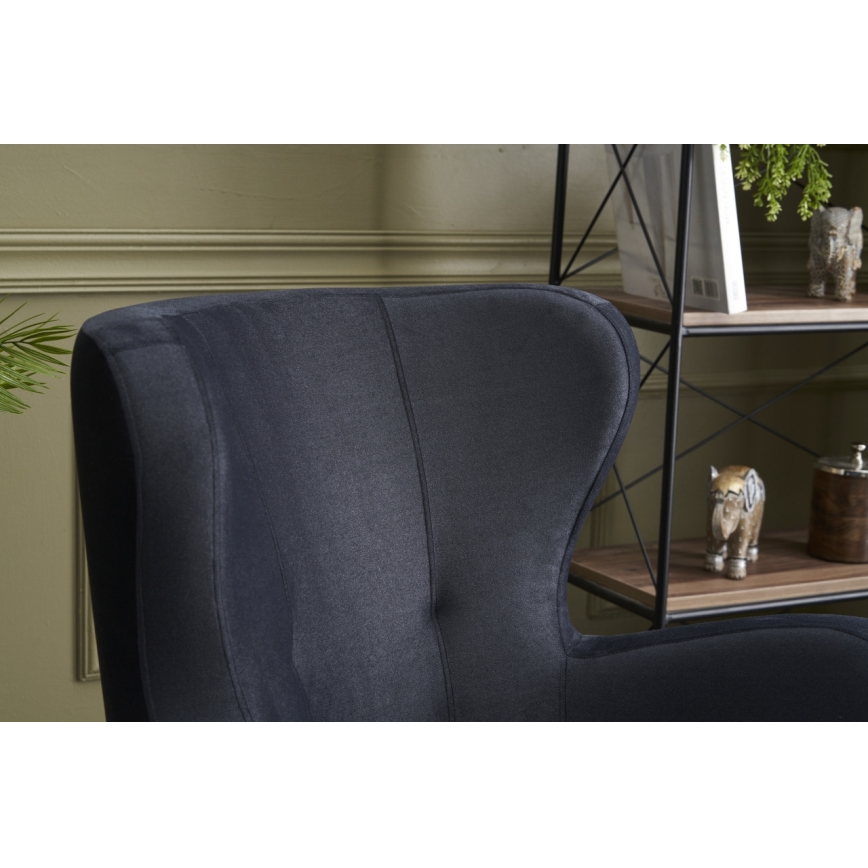 Wingback-fauteuil NEKO antraciet