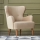 Wingbackfauteuil NEKO crème