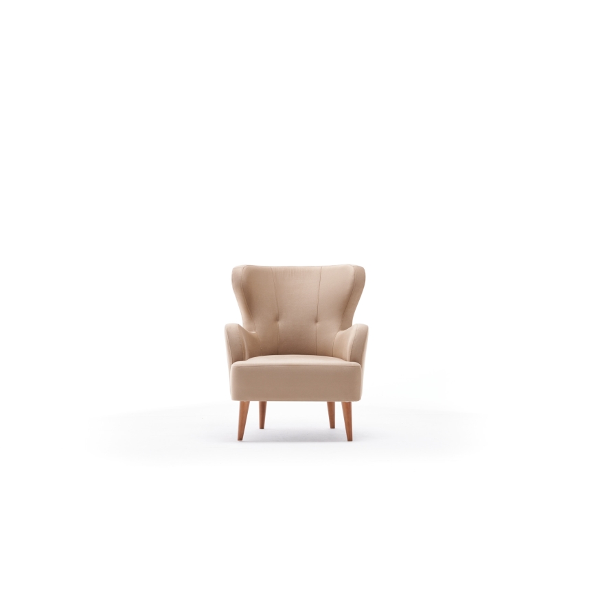 Wingbackfauteuil NEKO crème