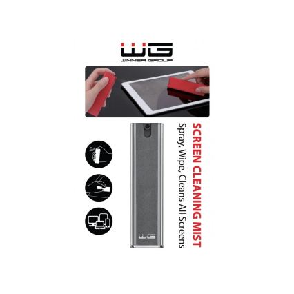 Winner Group - 2-in-1 schermreiniger zwart