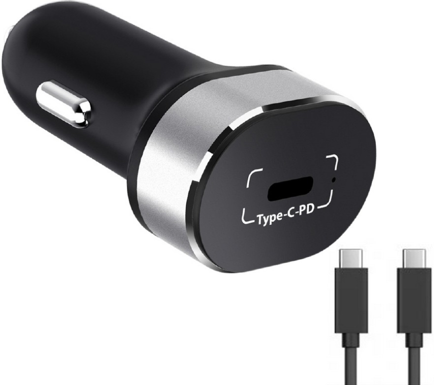 Winner Group - Autolader 1xUSB-C Power Delivery 20W + USB-kabel USB-C / USB-C 1 m zwart