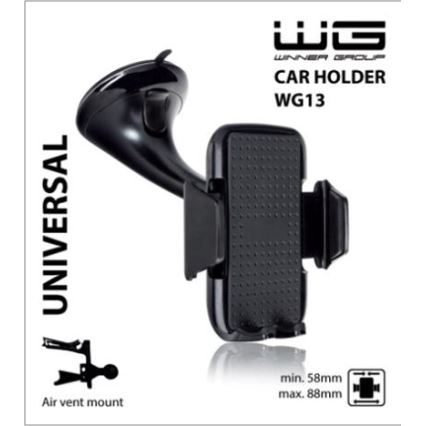 Winner Group - Autotelefoonhouder voor windshield zwart