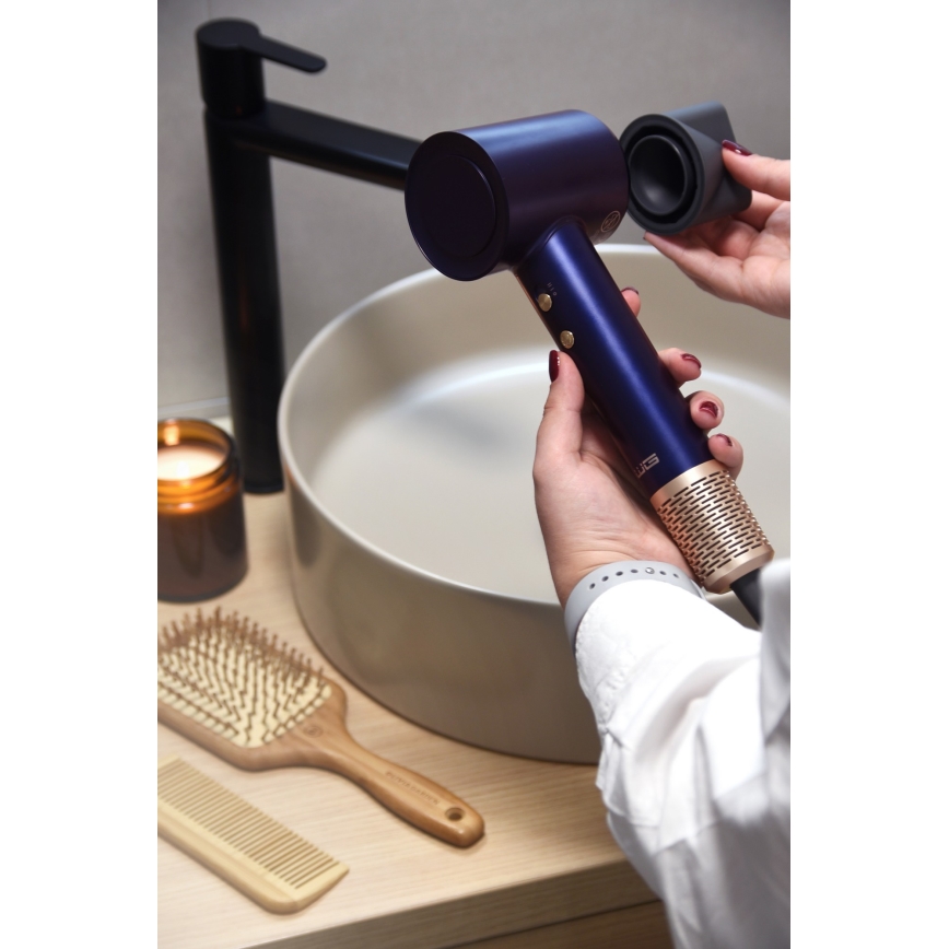 Winner Group - Haardroger met ionisator Elegance Air 1600W/230V blauw SCHUKO