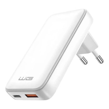 Winner Group - Laadadapter GaN 1xUSB-A + 1xUSB-C 30W wit
