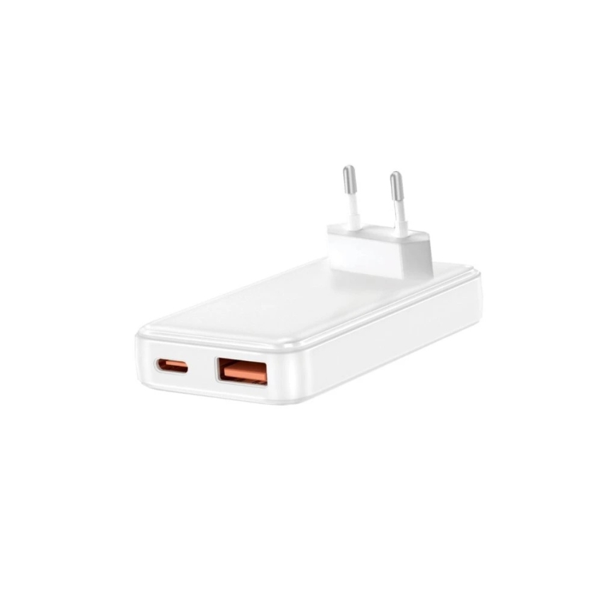 Winner Group - Laadadapter GaN 1xUSB-A + 1xUSB-C 30W wit