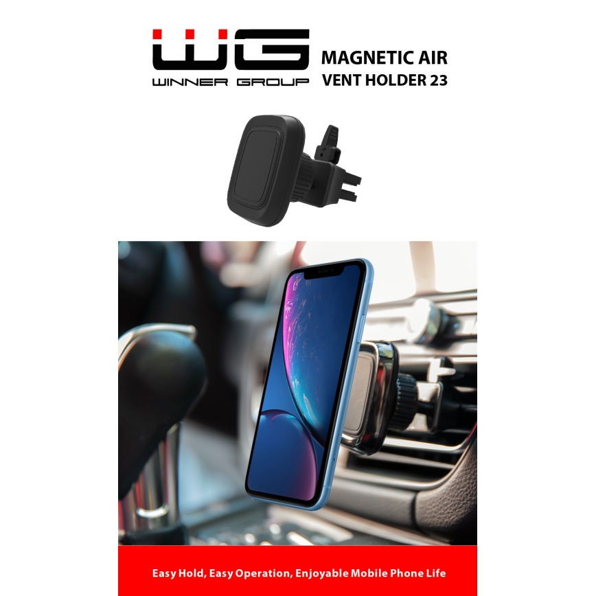 Winner Group - Magnetische autotelefoonhouder zwart