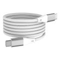 Winner Group - Magnetische USB-kabel USB-C / USB-C 60W 1m wit