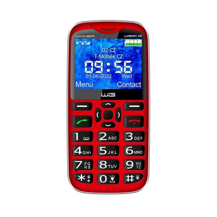 Winner Group - Mobiele telefoon voor senioren 1600 mAh rood