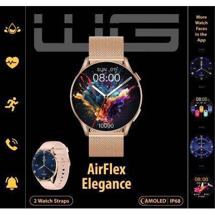 Winner Group - Smart horloge AirFlex 2 Elegance 280 mAh IP68 goud