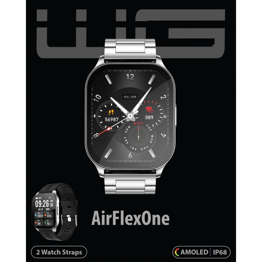 Winner Group - Smart horloge AirFlexOn 300 mAh IP68 zilver