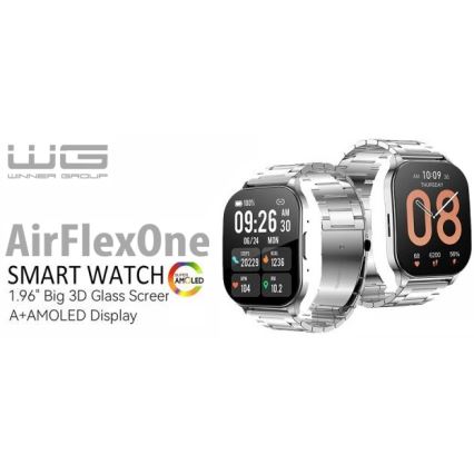 Winner Group - Smart horloge AirFlexOn 300 mAh IP68 zilver