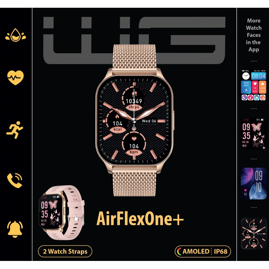 Winner Group - Smart horloge AirFlexOne+ 300 mAh IP68 goud