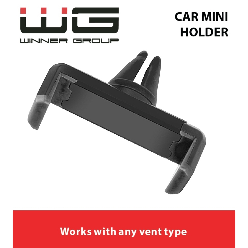 Winner Group - Uitbreidbare autotelefoonhouder zwart