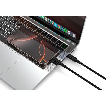 Winner Group - USB-kabel USB-C / USB-C 240W 1m zwart