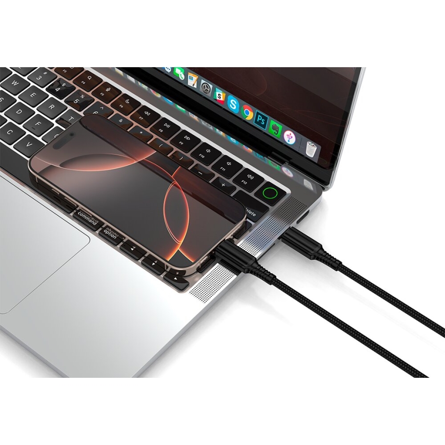 Winner Group - USB-kabel USB-C / USB-C 240W 1m zwart
