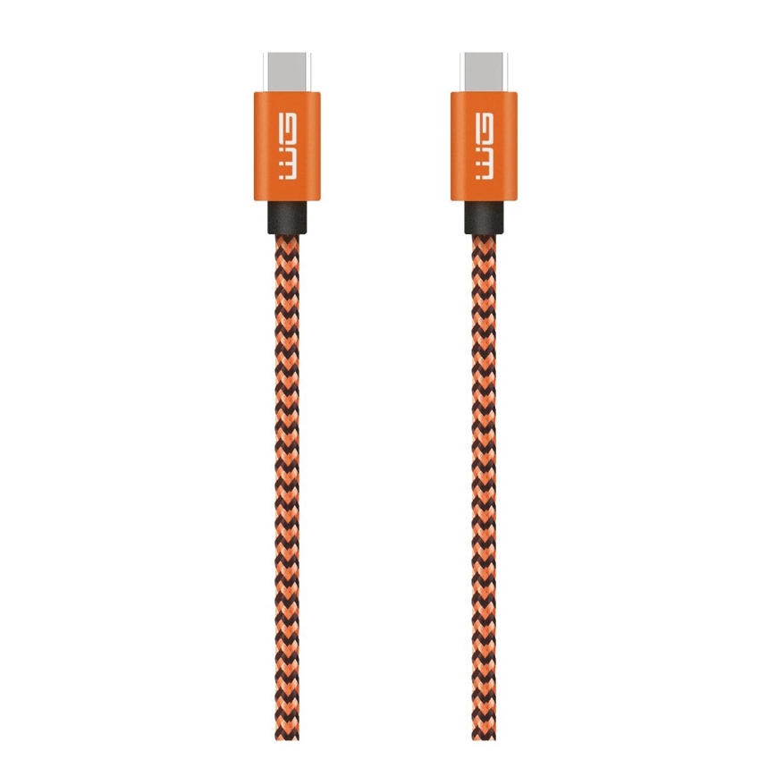 Winner Group - USB-kabel USB-C / USB-C 60W 1m oranje