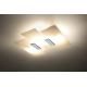 Wit Chromen Plafondverlichting FABIANO 3x E27 / 60W / 230V