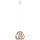 Witte Hanglamp aan een koord BERGO 1x E27 / 60W / 230V