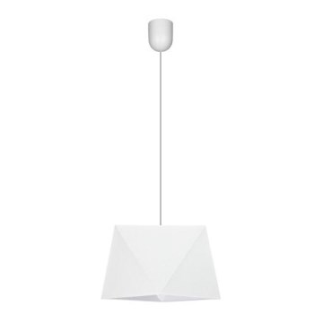 Witte Hanglamp aan koord DIAMENT 1x E27 / 60W / 230V