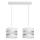 Witte Hanglamp HELEN 2x E27 / 60W / 230V