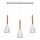 Witte Hanglamp MUZA NIEUW 3x E27 / 60W / 230V