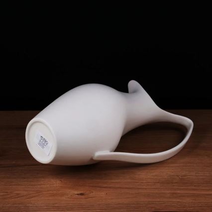 Witte keramische vaas 33 x 17 x 19 cm