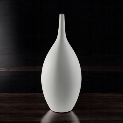 Witte keramische vaas, 47 cm