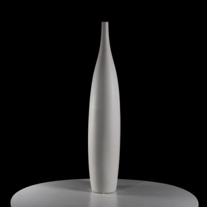 Witte keramische vaas 70 cm