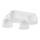 Witte Plafondlamp SPACE 4x GX53 / 15W / 230V