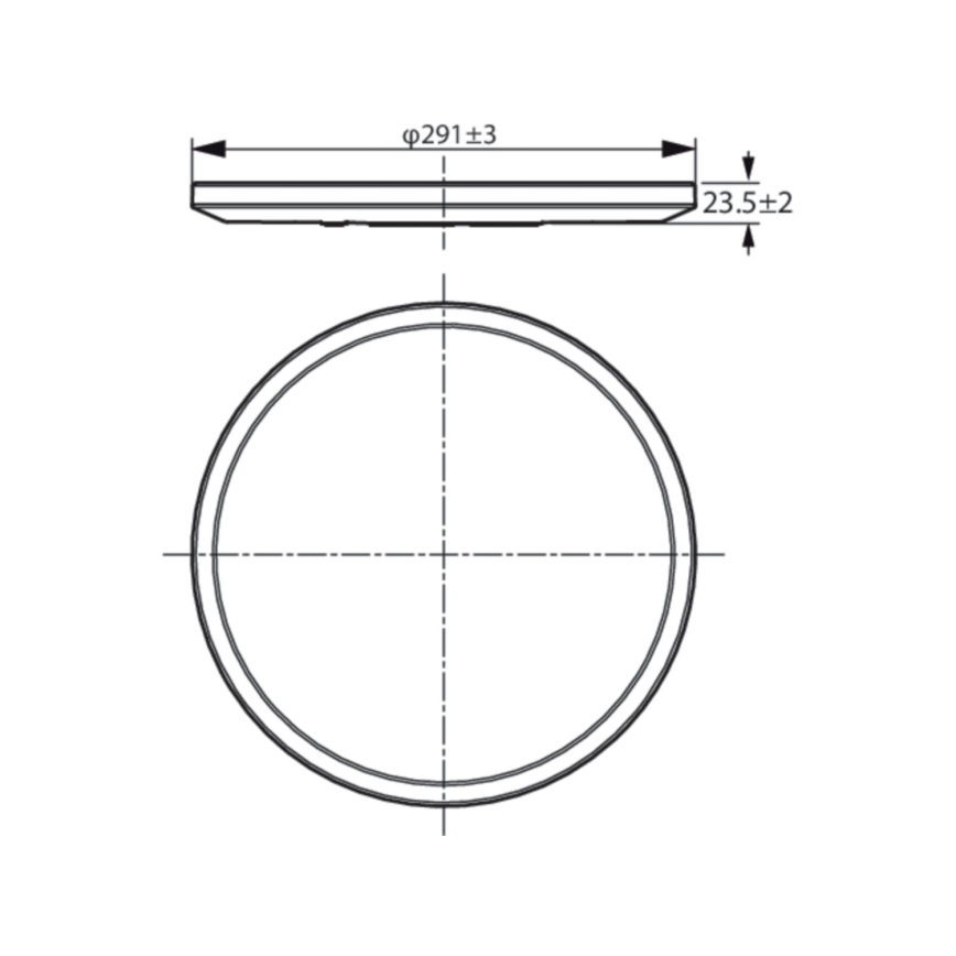 WiZ - Dimbare LED Plafond Lamp SUPERSLIM LED/16W/230V 2700-6500K Wi-Fi
