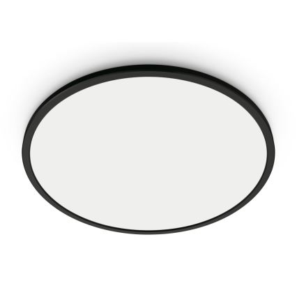 WiZ - Dimbare LED Plafond Lamp SUPERSLIM LED/16W/230V 2700-6500K Wi-Fi zwart