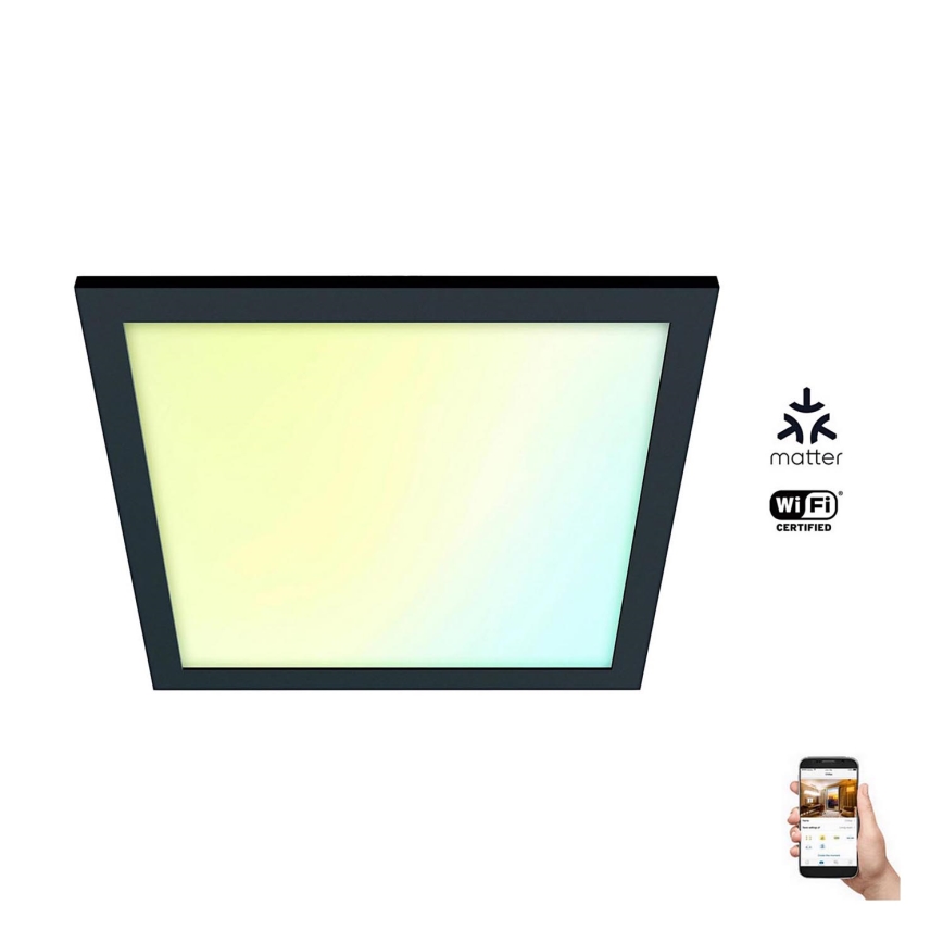 WiZ - Dimbare LED Plafondlamp SUPERSLIM LED/12W/230V 2700-6500K Wi-Fi zwart