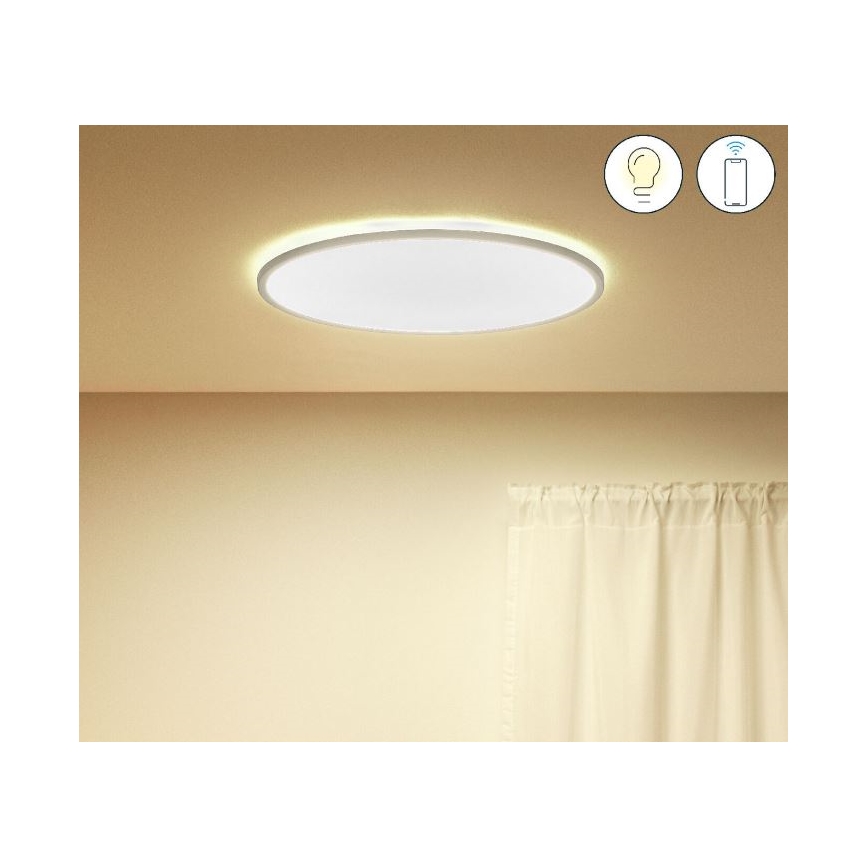 WiZ - Dimbare LED Plafondlamp SUPERSLIM LED/32W/230V 2700-6500K Wi-Fi wit