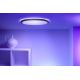 WiZ - Dimbare LED RGB plafondlamp SUPERSLIM LED/22W/230V 2700-6500K Wi-Fi zwart