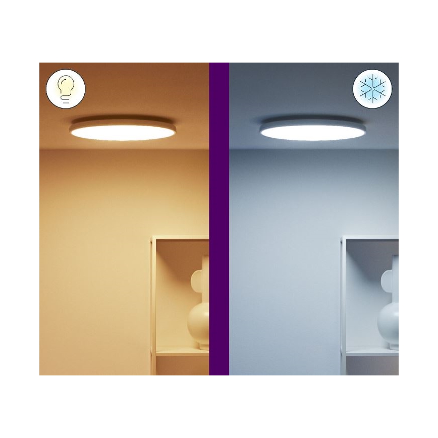 WiZ - Dimbare LED RGBW Plafondlamp RUNE LED/21W/230V 2700-6500K Wi-Fi wit