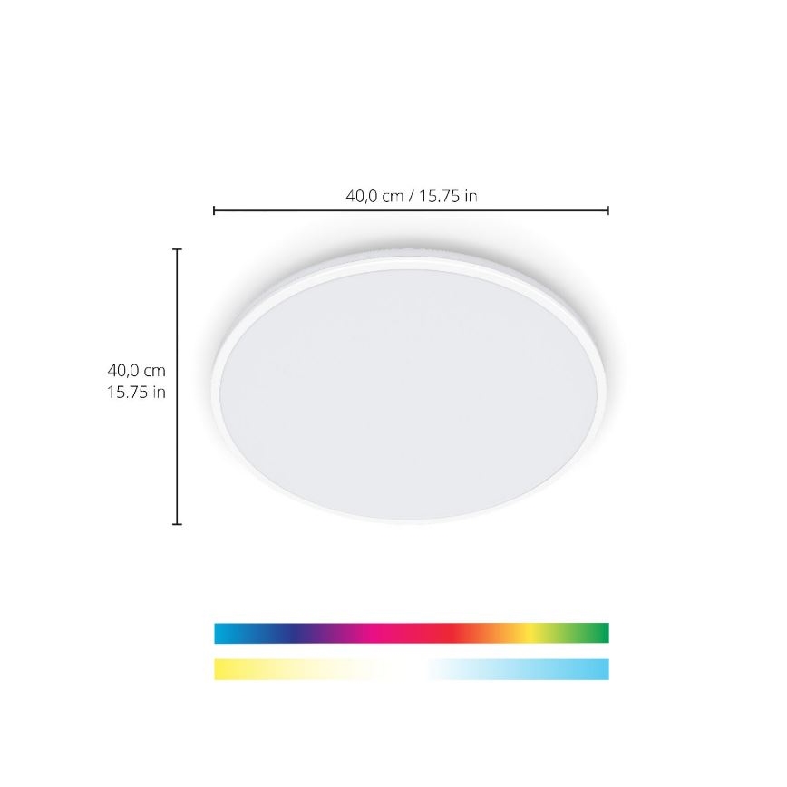 WiZ - Dimbare LED RGBW Plafondlamp RUNE LED/21W/230V 2700-6500K Wi-Fi wit