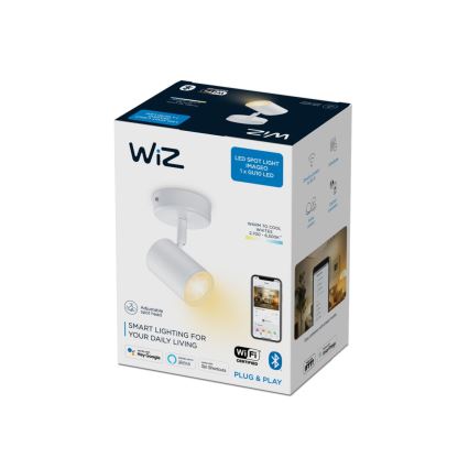 WiZ - Dimbare LED Spot IMAGEO 1xGU10/4,9W/230V 2700-6500K CRI 90 Wi-Fi wit