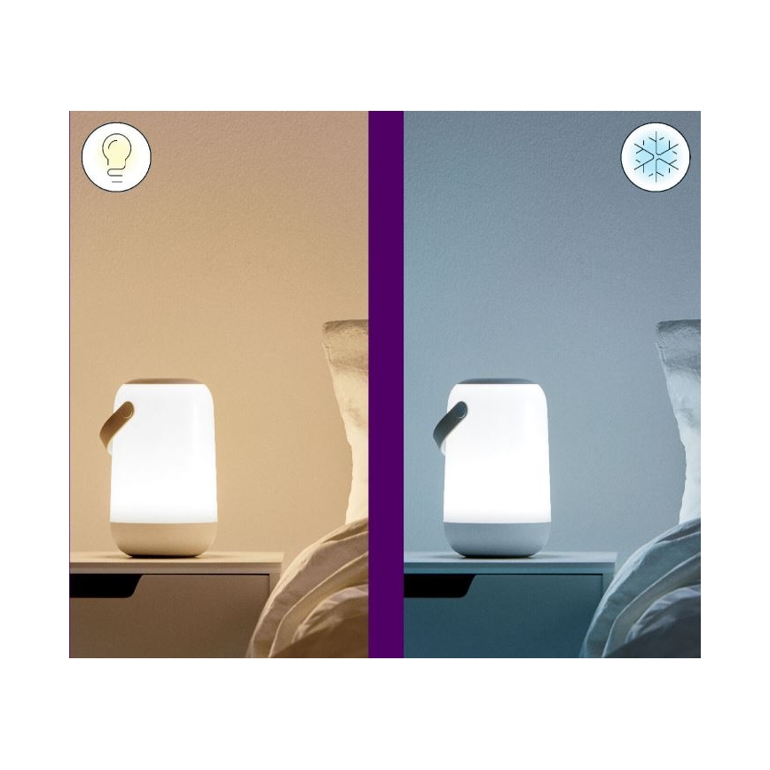WiZ - Draagbare en Dimbare LED RGBW Lamp MOBILE LED/13,5W/5V 2200-6500K Wi-Fi