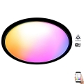 WiZ - LED RGB Dimbaar Plafondlamp SUPERSLIM LED/32W/230V 2700-6500K Wi-Fi zwart