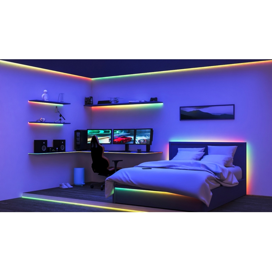 WiZ - LED RGBIC Dimbare strip 10m LED/21W/230V 2700-6500K Wi-Fi