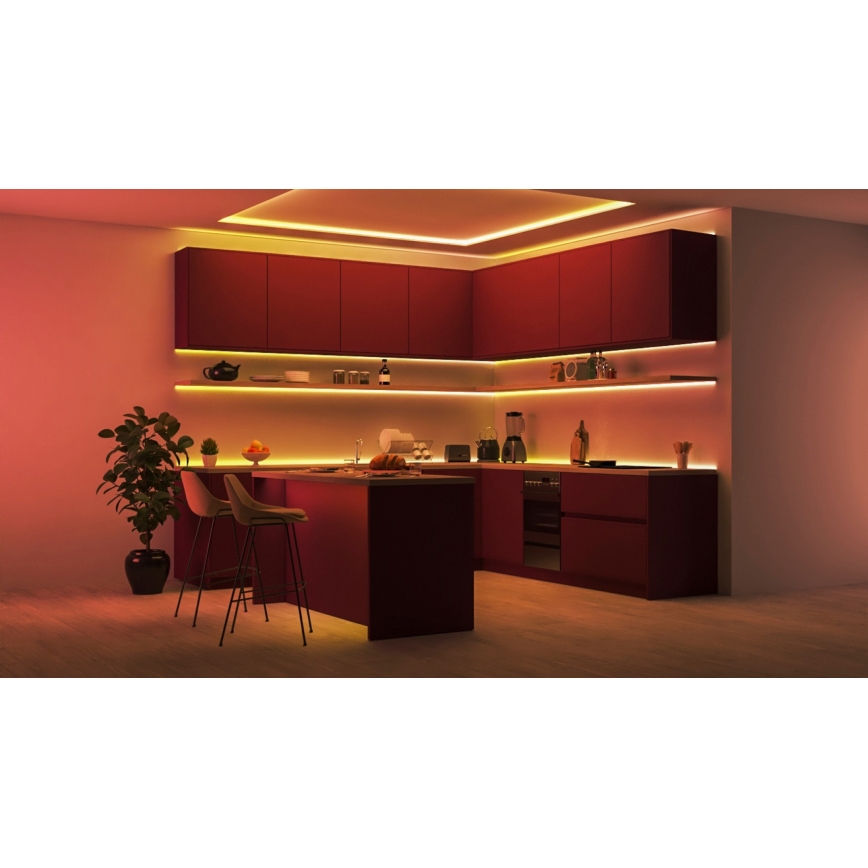 WiZ - LED RGBIC Dimbare strip 10m LED/21W/230V 2700-6500K Wi-Fi