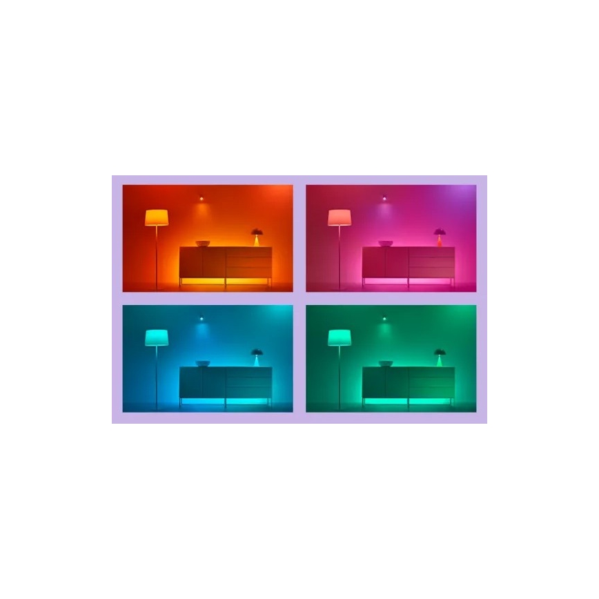 WiZ - LED RGBIC Dimbare strip 4m LED/10,2W/5V 2700-6500K Wi-Fi