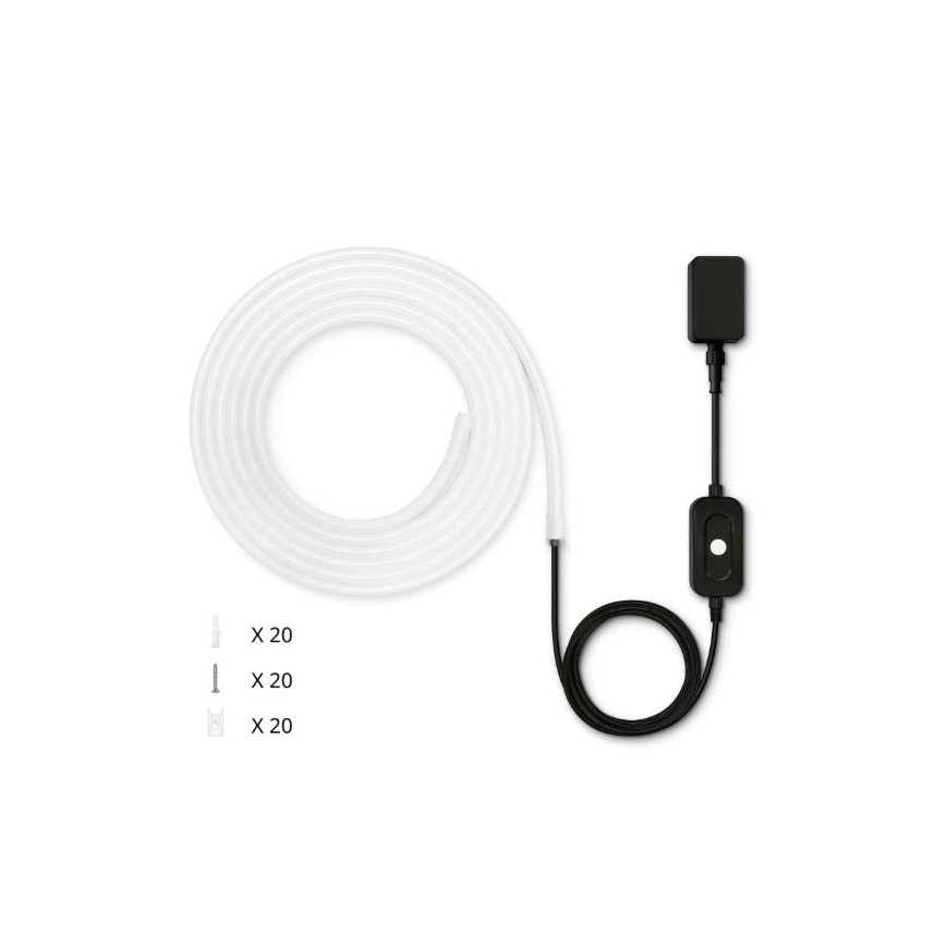 WiZ - LED RGBW Dimbaar buitenshuis strip 5m LED/24W/230V 2700-5000K Wi-Fi IP65